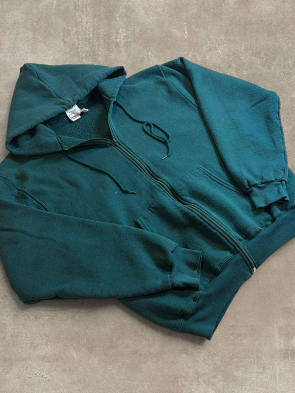 Vintage Wilson Full Zip Hoodie Teal Green Men XL Workwear Grunge Carhartt Style